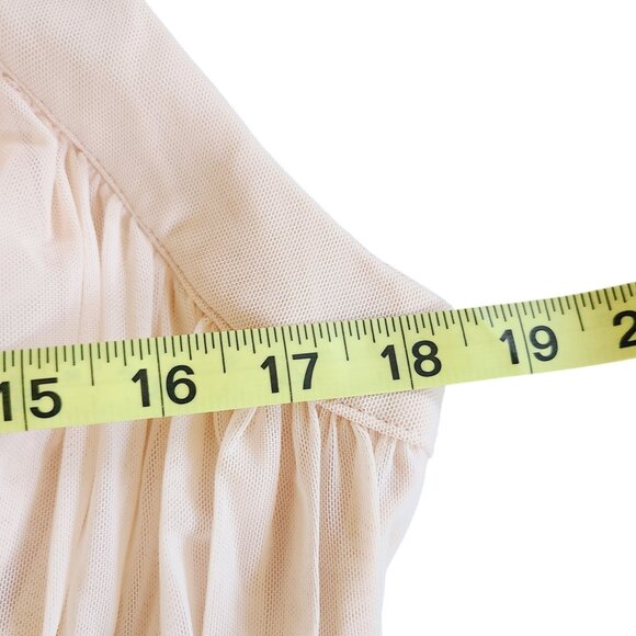 Blush Pink Sleeveless Maxi Dress With Silver Sequin Detailing & Pleated Design - Picture 11 of 13